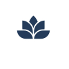 - The Renaissance Day Spa & Alternative Wellness, Fayetteville NC A simple, dark blue lotus flower icon on a white background. - The Renaissance Day Spa & Alternative Wellness, Fayetteville NC
