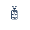 - The Renaissance Day Spa & Alternative Wellness, Fayetteville NC Line drawing of a VIP badge with a crown symbol and the letters "VIP" on it, attached to a lanyard. - The Renaissance Day Spa & Alternative Wellness, Fayetteville NC